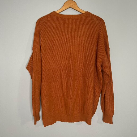 Azul by Moussy Womens Ribbed Oversized  Sweater Size Large Boxy Slouchy - Picture 2 of 3